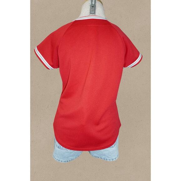 Vintage Majestic Los Angeles Angels Jersey –  Women’s Small – Red – Made in USA - Picture 12 of 14